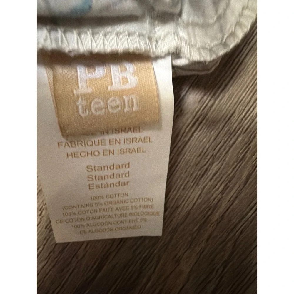 PBteen NFL Grid Standard Pillowcase Cotton Football Team Logos Gray Pottery Barn